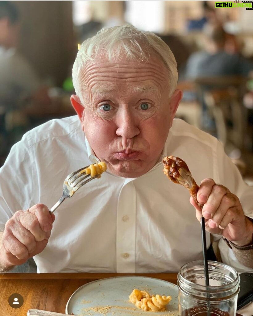 Leslie Jordan Instagram - Trying not to talk with food in his mouth.