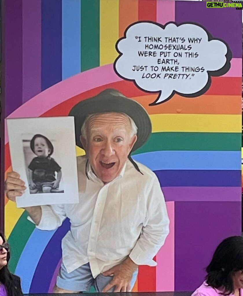 Leslie Jordan Instagram - Leslie used this quote several times in interviews. He would often laugh when he said it because he was obviously joking, but …… I think he believed it was a tiny bit true. This photo and quote were part of the @lapride float that honored Leslie.