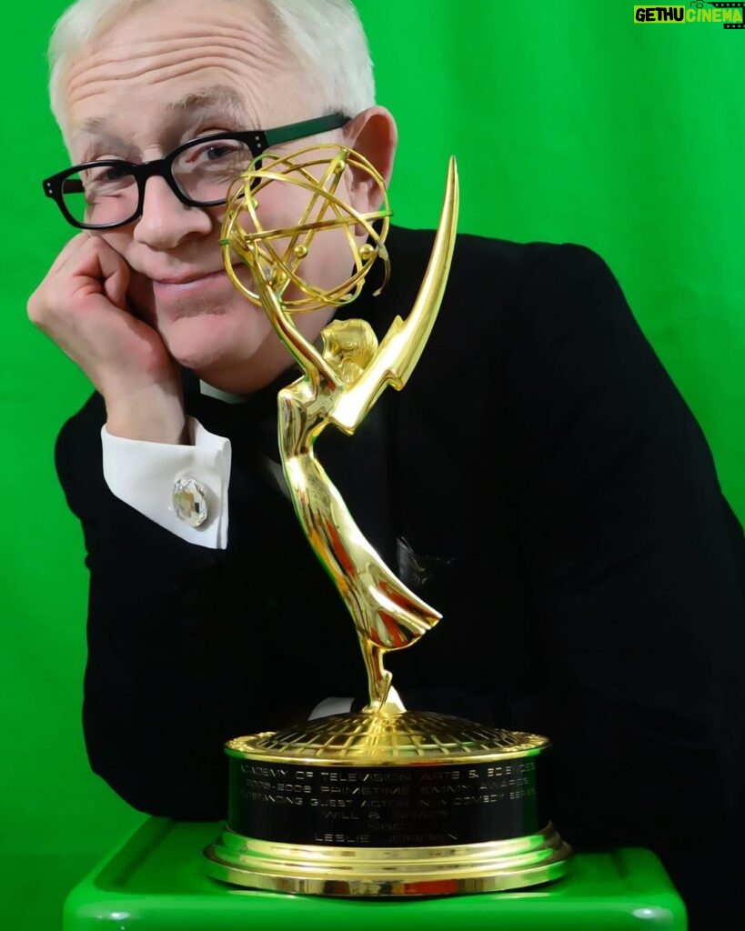 Leslie Jordan Instagram - Leslie was so proud of his Emmy and would say that he owes it all to @meganomullally (Karen Walker on Will and Grace). Megan had the best comedic timing Leslie had ever seen and he said it was like verbal ping-pong whenever they were on set together. Megan was also the first to “repost” one of his video and start his Instagram fame.