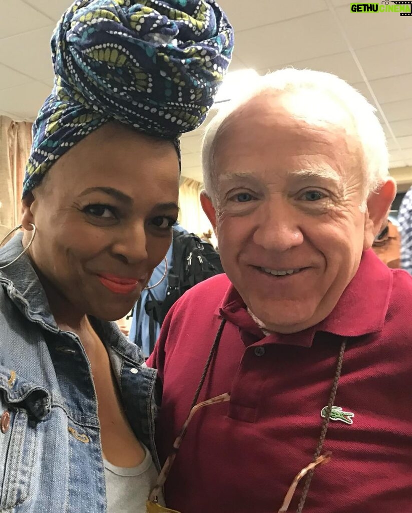 Leslie Jordan Instagram - From the set of Living the Dream with his sweet friend @kimfieldsofficial.