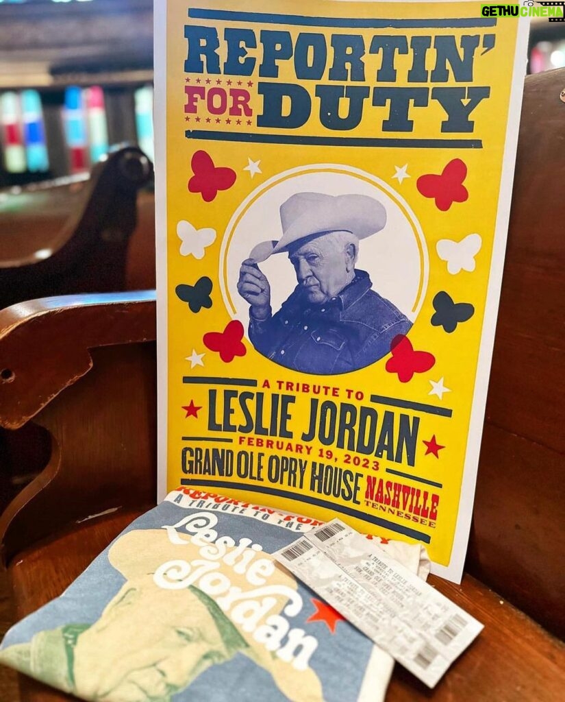 Leslie Jordan Instagram - This is the weekend we Report for Duty to celebrate the life of our dear friend, Leslie. It will be evening of comedy, storytellin’ and song. @hatchshowprint, great job on the event posters. If you’re in or around Nashville, come join us. Link in bio.