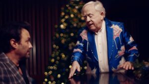 Leslie Jordan Instagram - Happy Thanksgiving to all.  About a year ago, Leslie worked on a recording with his dear friends @mrcheyennejackson,  @travishoward, and @dannymyrick.  Please take a moment to watch the short video introduction to the song — Little Drummer Boy/Peace On Earth.  Guess who the little drummer is?  Swipe left to hear a clip of the song.