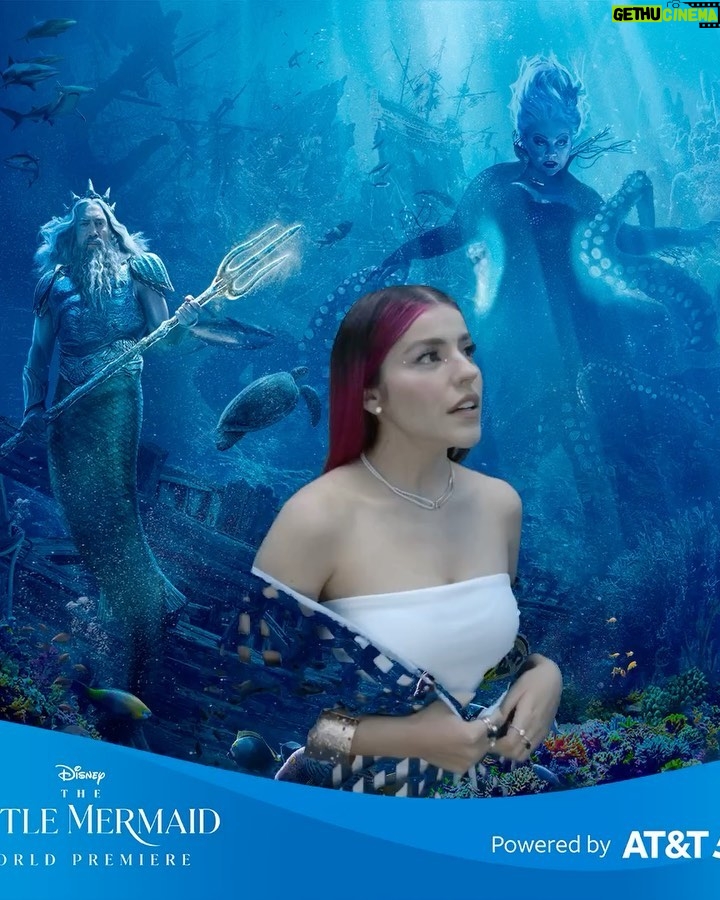 Lesslie Polinesia Instagram - En la premier mundial de #LaSirenita 🌊🩵 que hermosa película disfrute mucho venir a Los Angeles para ver la nueva película de @disneystudiosla Los Angeles, California