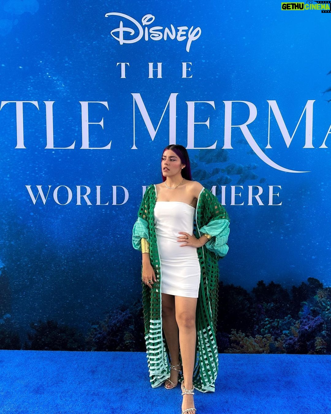 Lesslie Polinesia Instagram - En la premier mundial de #LaSirenita 🌊🩵 que hermosa película disfrute mucho venir a Los Angeles para ver la nueva película de @disneystudiosla Los Angeles, California