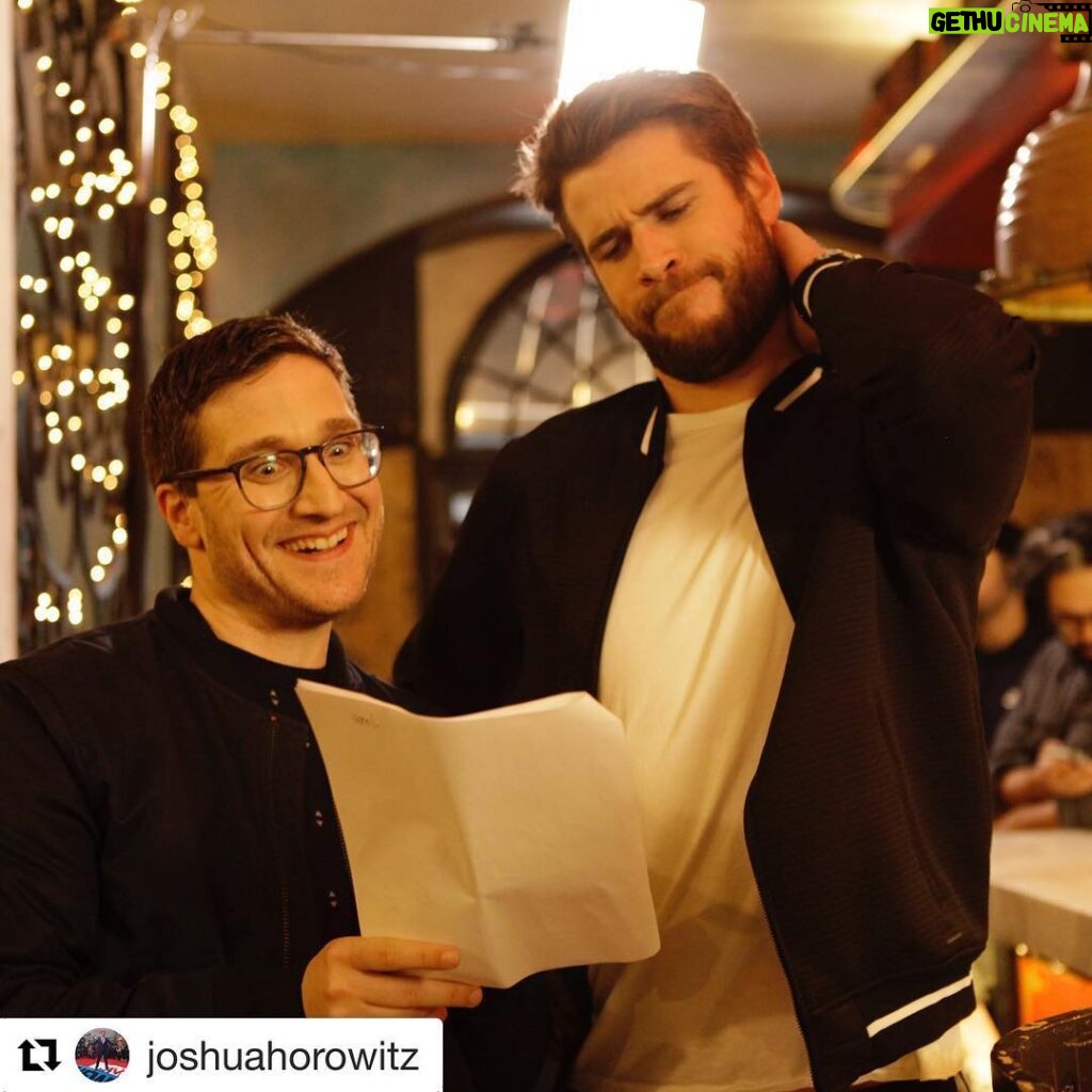 Liam Hemsworth Instagram - #Repost @joshuahorowitz ・・・ Another satisfied AFTER HOURS customer. My Valentine’s gift to all of you is a romantic bit of comedy starring Liam Hemsworth. Jokes aside, Liam is awesome in this. Check it out! Link in my bio. #liamhemsworth #isntitromantic #afterhours 📷: @roxhartridge