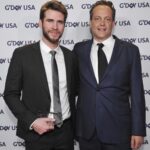 Liam Hemsworth Instagram - Thanks again to @gdayusa for the honor. And thanks to my friend Vince for taking the time to present this award. Very grateful.