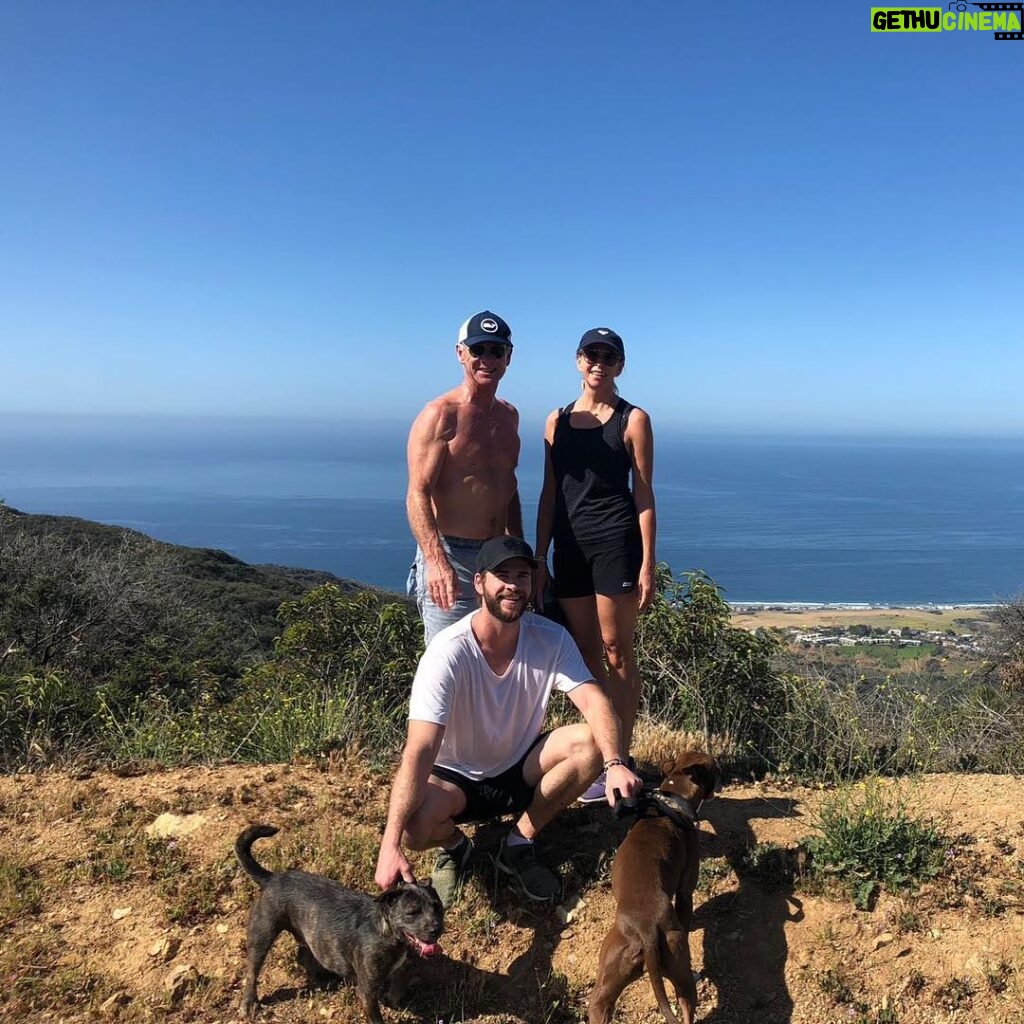 Liam Hemsworth Instagram - Climbed a mountain with the oldies this morning and came across a rattlesnake after telling my brother there were no rattlesnakes in this area! Ha!