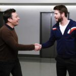 Liam Hemsworth Instagram - Thanks for having me and always being so awesome @jimmyfallon @fallontonight tune in at 11:35/10:35c on NBC 📸 Andrew Lipovsky