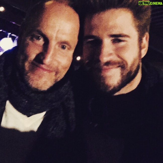Liam Hemsworth Instagram - Happy birthday @woodyharrelson ! You have the heart of a lion and the energy of a 10 year old. I miss ya mate. Stay golden . Here's a whole mess of fruits and veggies for ya 🍐🥕🍍🥑🌽🍅🌶🍒🍌