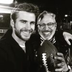 Liam Hemsworth Instagram - This guy @jeffgoldblum is one the most kind hearted, fun loving and interesting people I've met. Had a great time hanging with him this week. #SB50 #IDR