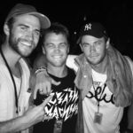 Liam Hemsworth Instagram - Best brothers. Best mates. Best night!!! Happy new year everyone! @fallsfestival @disclosure