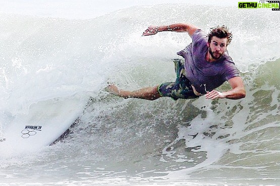 Liam Hemsworth Instagram - just flying through the air