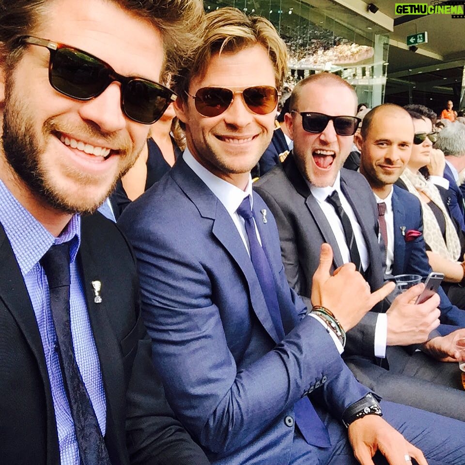 Liam Hemsworth Instagram - At #AFLgrandfinal with the boys! #gothehawks!