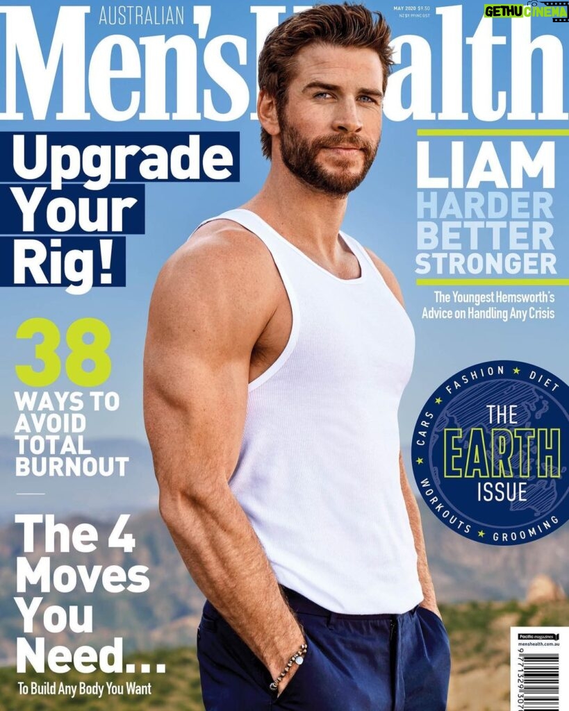 Liam Hemsworth Instagram - Hope everyone is staying safe and healthy out there! Cheers @menshealthau and @rikerbrothers @scott.hendo for this fun shoot a few months back. 👕 @paris_libby 💆‍♂ @brantmayfield