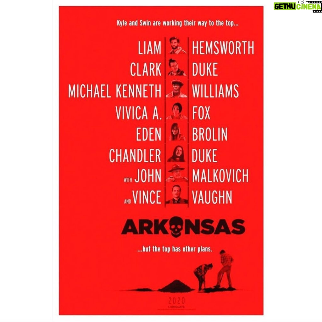 Liam Hemsworth Instagram - Fun lil film I did called Arkansas out May 1st. Directed by my good friend @fakeclarkduke