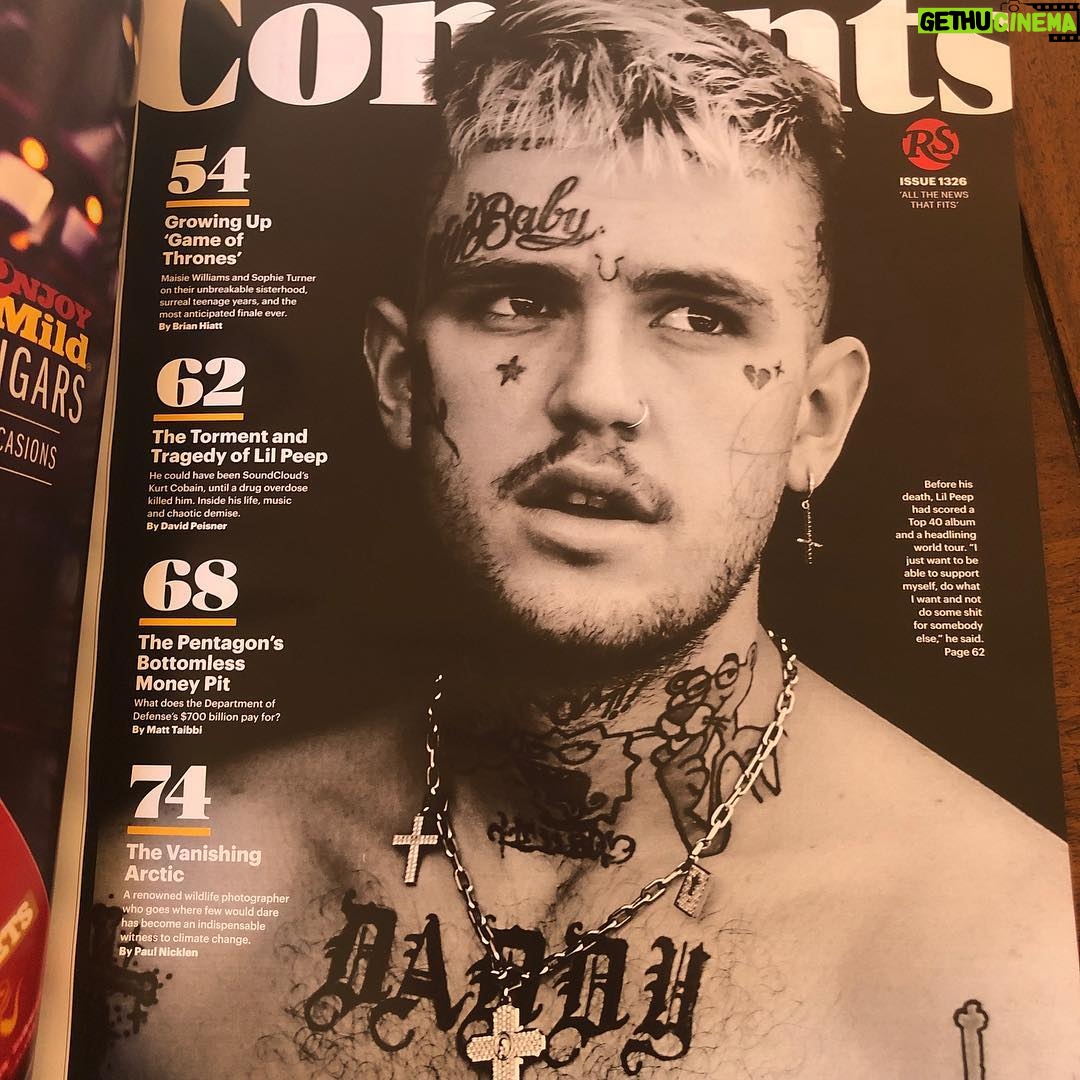 Lil Peep Instagram - Out now. @rollingstone @adamdegross