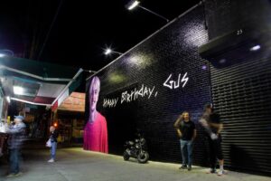 Lil Peep Instagram - To celebrate Gus’s 27th birthday, Oskar and I asked @overallmurals to paint another mural and they did an amazing job. Special thanks to @jasperpatch and @metzxart for their beautiful artistry and to @mmainenti for documenting their work for us. You can see this mural in person at 29 Wyckoff Ave, on the corner of Wyckoff Ave and Troutman street in Bushwick, Brooklyn. Special thank you also to @yoshinostudios for taking the photograph that served as the reference for this painting. If you come on November 1, Gus’s birthday, we will be doing something special in the neighborhood…