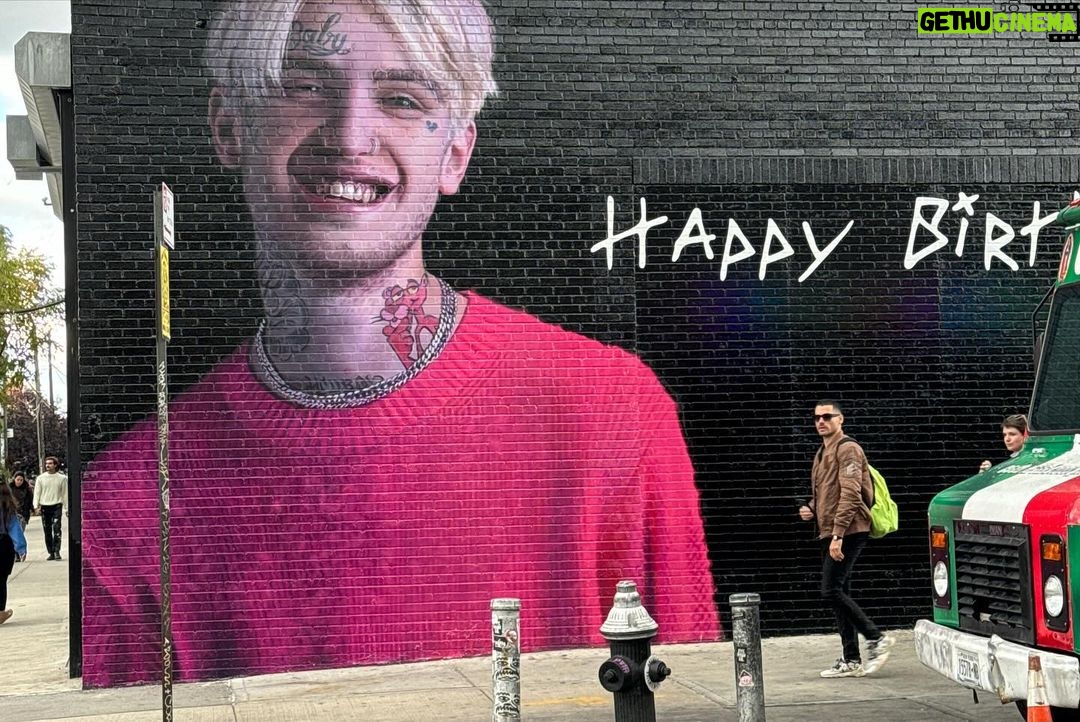 Lil Peep - 1.1 Million Likes - To celebrate Gus’s 27th birthday, Oskar and I asked @overallmurals to paint another mural and they did an amazing job. Special thanks to @jasperpatch and @metzxart for their beautiful artistry and to @mmainenti for documenting their work for us. You can see this mural in person at 29 Wyckoff Ave, on the corner of Wyckoff Ave and Troutman street in Bushwick, Brooklyn. Special thank you also to @yoshinostudios for taking the photograph that served as the reference for this painting. If you come on November 1, Gus’s birthday, we will be doing something special in the neighborhood…