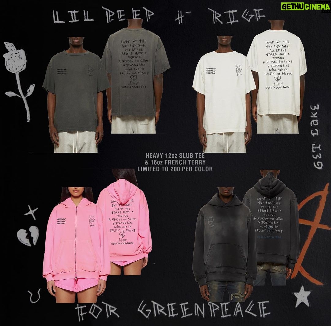 Lil Peep Instagram - @roseingoodfaith @greenpeace 1 week only