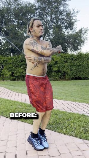 Lil Pump Instagram - Before & after LP2 IS OUT NOW LINK MY BIO