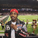 Lil Tjay Instagram – Grateful for the sh!t I got cause I come from a hard life! 🫡 🩶… s/o @jmulan nd the @houstontexans  we was Litt last night 😂😂 #goodwin Houston, Texas