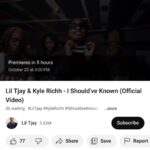 Lil Tjay Instagram - New music out now link in bio.. 😮‍💨❗️ Midnight