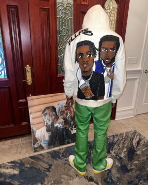 Lil Tjay Instagram - Forever in my 💙#llps🕊💫