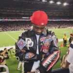 Lil Tjay Instagram – Grateful for the sh!t I got cause I come from a hard life! 🫡 🩶… s/o @jmulan nd the @houstontexans  we was Litt last night 😂😂 #goodwin Houston, Texas