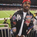 Lil Tjay Instagram - Grateful for the sh!t I got cause I come from a hard life! 🫡 🩶… s/o @jmulan nd the @houstontexans we was Litt last night 😂😂 #goodwin Houston, Texas