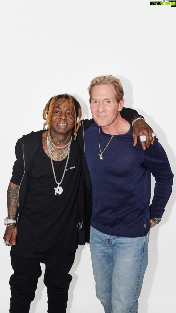 Lil Wayne Instagram - With the Big Game just around the corner, @liltunechi connects with @skipbayless for a new episode of #YoungMoneyRadio. Listen now on Apple Music 1 as they discuss the AFC & NFC Championship games and share their #SBLVIII predictions.