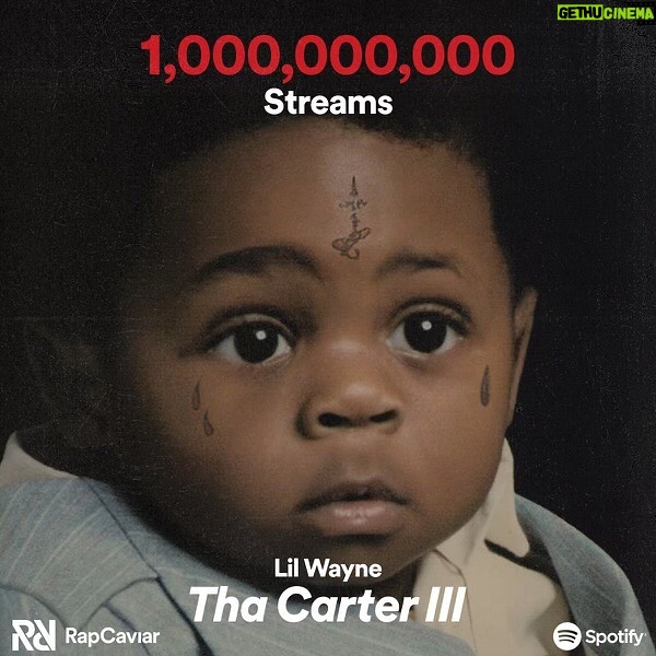 Lil Wayne Instagram - A Billi A Billi A Billi...... shoutout @spotify and @rapcaviar. And most importantly shoutout every last one of y’all that listened, streamed, and still bump it till this day!! 🤙🏾 #IAintShitWithoutYou