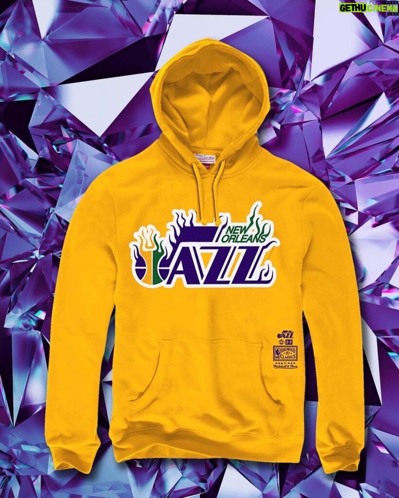 Lil Wayne Instagram - Teamed up with @bleacherreport & @mitchellandness to remix the original New Orleans Jazz jersey. 🤙🏾 Limited edition collection on sale now! Link in bio. Shoutout @pelicansnba