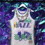 Lil Wayne Instagram – Teamed up with @bleacherreport & @mitchellandness to remix the original New Orleans Jazz jersey. 🤙🏾

Limited edition collection on sale now! Link in bio. Shoutout @pelicansnba