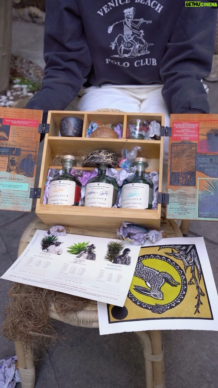 Lili Simmons Instagram - Love this signature #mezcal box from @magueymelate. The packaging is absolutely beautiful! Tasting coming soon. 😏 Los Angeles, California