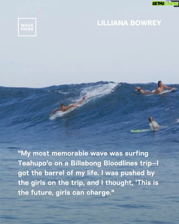 Lilliana Bowrey Instagram - @lillianabowrey believes the future of surfing is female ‘Girls have the same capabilities as boys, if you’re at Teahupo’o, I’m at Teahupo’o. If you’re at Pipe, I’m at Pipe’.