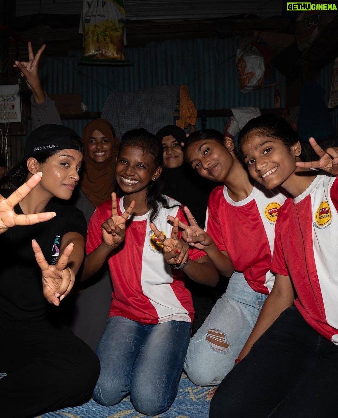 Lilly Singh Instagram - The girls and I 💜 Thank you to every single person who donated to my birthday campaign. The Unicorn Island Fund team is tallying up the total, but spoiler alert: you blew past the goal! I’m beyond grateful. Stay tuned because the good doesn’t stop here. On Day of the Girl (Oct 11), @unicornisland will be announcing our annual grants, using the money we raised together. In the mean time, enjoy these bright faces. I’m so proud to be on their team. #UIF #UnicornIslandFund