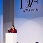 Lilly Singh Instagram - I know I look like I just sold your house in this photo. It’s giving real estate agent, but I’m actually just so happy. Here’s why: Last week I received the @DVF Leadership Award, among 4 other amazing women in Venice, Italy. Aside from this being a massive honor, the award also includes a grant to @UnicornIsland Fund, my charity that is on a mission to end gender inequality. And these resources are going to go so far in helping our work and mission. To get really honest, here’s why I’m emotional. For the past 10 years of my life, I’ve known I wanted to be of service in this fight. I’ve had and continue to have such a deep desire to make the world a more just place for girls and women. But it’s been confusing, complex and difficult to understand how exactly to tackle this issue in a way that actually helps and makes sense. I had to find a way to contribute by using my unique skills. And over the past year, I feel like I’ve finally figured it out. I believe in the power of storytelling to change culture. And now I’m getting the resources, building the team, and doing the work to use storytelling and drive meaningful change. Everyday I dedicate time to thinking about my charity, and how we can drive impact. I think about how to make this entire complex issue more accessible to my audience. I read books and articles to continue learning about the issues, so I can begin to tackle the solutions. And in a few days, the team and I will be heading to India to learn more on the ground. I’m excited to take you on my journey. All this to say, moments of support like this really matter and really help. So yeah, that’s why I’m a happy, grateful little bean. And if you’d like to be a little bean with me, follow @unicornisland to join the mission! #UnicornIsland #UIF #UnicornIslandFund #DVFAwards