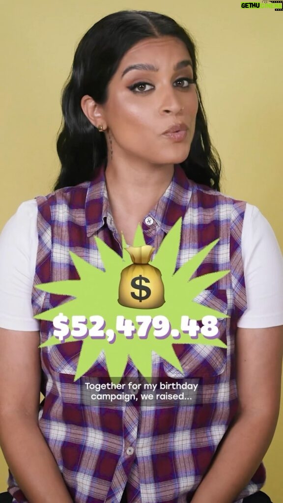 Lilly Singh Instagram - WAIT FOR IT… WE DID THAT!! 👏🏽👏🏽👏🏽 Thank you so much to every single person who donated and supported my birthday campaign. Our goal was $35k, with my $35k match, for a total goal of $70k. But y’all said THAT’S CUTE. With a $35K contribution from @youtube and another $35K match from the amazing @sarablakely (the legend behind @spanx), we raised … drumroll 🥁… $178,175.61. THAT IS 2.5x our goal! I’m beyond grateful 💜 As mentioned, 100% of the money raised from this campaign, meaning all $178,175.61, will go towards supporting community-based organizations in India that work to empower girls and women. 0% of the money from this campaign will go towards #UnicornIslandFund admin or operational costs. On Day of the Girl (Oct 11), we’ll be announcing our grants. Be sure to follow @unicornisland to see EXACTLY where your money is going. Thank you so much for donating your hard earned money, valuable time and important voice to this cause. And if you have a birthday coming up, we’d love your continued support. I love this community so much 💜 LET’S GOOO! #UIF