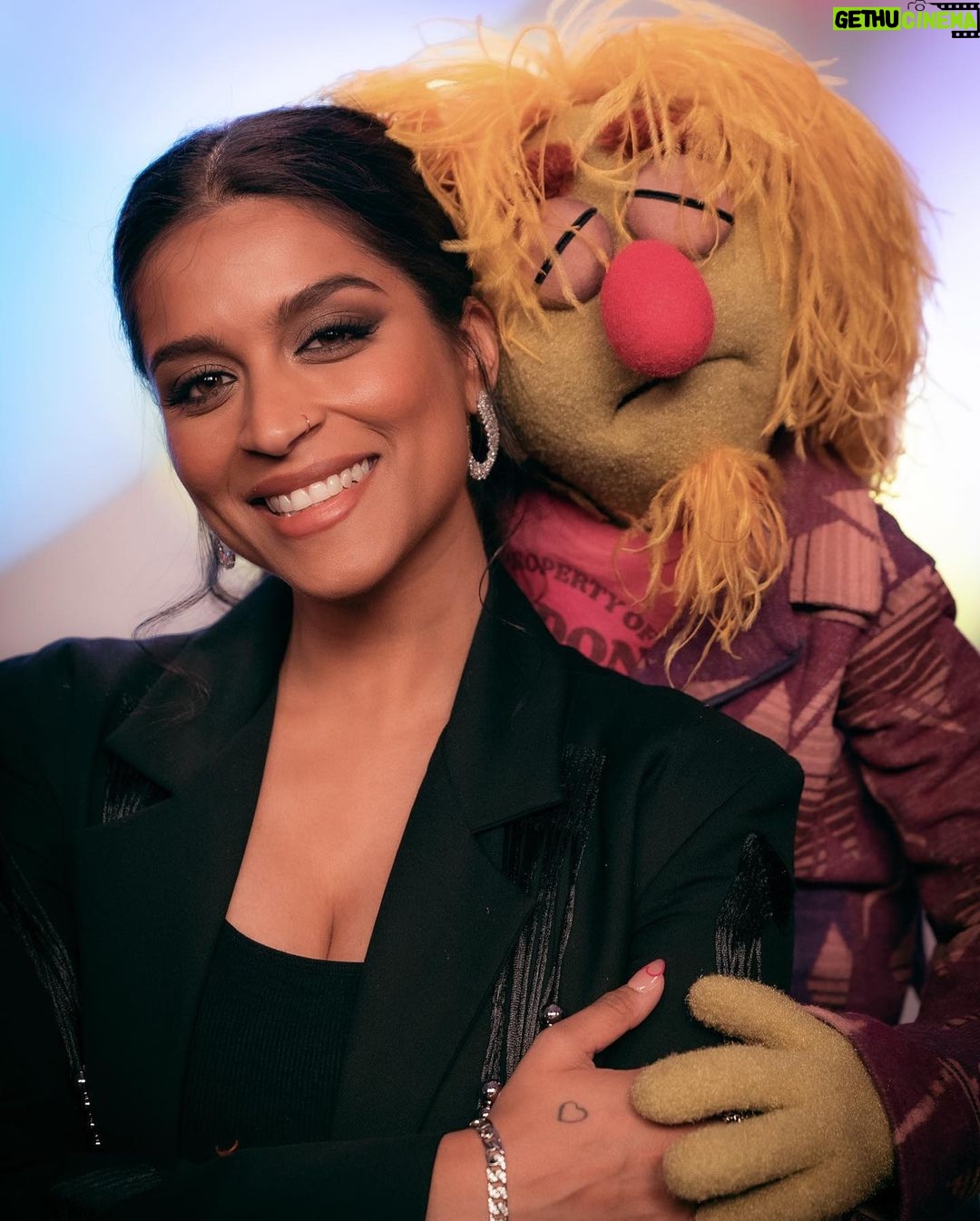 Lilly Singh Instagram - Family portrait ❤️ I. AM. FREAKING. OUT. The Muppets Mayhem starts streaming TOMORROW, May 10th, internationally on Disney+! I can’t wait for you to meet Nora Singh and go on this joyride with us. Set your alarm. Invite your friends over. Tell your Nani to nap accordingly. And let boo know this is the date night plan! I can’t believe we’re just hours away… 🙏🏽 @themuppetsmayhem @electricmayhemband