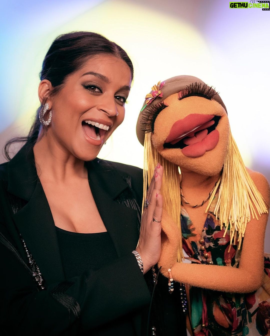Lilly Singh Instagram - Family portrait ❤️ I. AM. FREAKING. OUT. The Muppets Mayhem starts streaming TOMORROW, May 10th, internationally on Disney+! I can’t wait for you to meet Nora Singh and go on this joyride with us. Set your alarm. Invite your friends over. Tell your Nani to nap accordingly. And let boo know this is the date night plan! I can’t believe we’re just hours away… 🙏🏽 @themuppetsmayhem @electricmayhemband