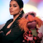 Lilly Singh Instagram - Family portrait ❤️ I. AM. FREAKING. OUT. The Muppets Mayhem starts streaming TOMORROW, May 10th, internationally on Disney+! I can’t wait for you to meet Nora Singh and go on this joyride with us. Set your alarm. Invite your friends over. Tell your Nani to nap accordingly. And let boo know this is the date night plan! I can’t believe we’re just hours away… 🙏🏽 @themuppetsmayhem @electricmayhemband