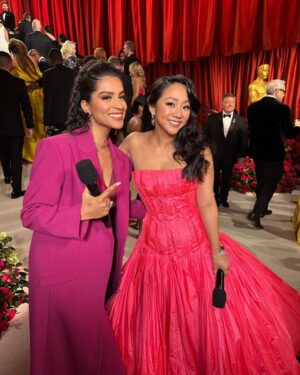 Lilly Singh Instagram - What an honour it was to be amongst so many talented humans yesterday! Thank you to @theacademy and @abcnetwork for having me! Congrats to all of the nominees and winners!! 

On a personal note, it was so amazing to see my fellow South Asians thriving on the carpet, as presenters and in two instances, as… wait for it… OSCAR WINNERS! Congrats to everyone who worked on both #NaatuNaatu and #TheElephantWhisperers! Here are your roses for continuing to pave a path for all of us… 🌹🌹🌹 thank you!! This is hard, important work and I truly applaud you and am grateful. 

Let’s make sure this progress continues with forward momentum. Hopefully next year, we can see even more South Asian representation on that stage as presenters, nominees, winners and dancers (that Naatu Naatu performance was EPIC but I wish some bomb af South Asian dancers got the chance to be part of it). 

In conclusion, DESIS. 🤌🏽