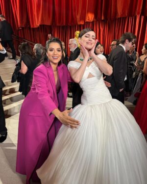 Lilly Singh Instagram - What an honour it was to be amongst so many talented humans yesterday! Thank you to @theacademy and @abcnetwork for having me! Congrats to all of the nominees and winners!! 

On a personal note, it was so amazing to see my fellow South Asians thriving on the carpet, as presenters and in two instances, as… wait for it… OSCAR WINNERS! Congrats to everyone who worked on both #NaatuNaatu and #TheElephantWhisperers! Here are your roses for continuing to pave a path for all of us… 🌹🌹🌹 thank you!! This is hard, important work and I truly applaud you and am grateful. 

Let’s make sure this progress continues with forward momentum. Hopefully next year, we can see even more South Asian representation on that stage as presenters, nominees, winners and dancers (that Naatu Naatu performance was EPIC but I wish some bomb af South Asian dancers got the chance to be part of it). 

In conclusion, DESIS. 🤌🏽