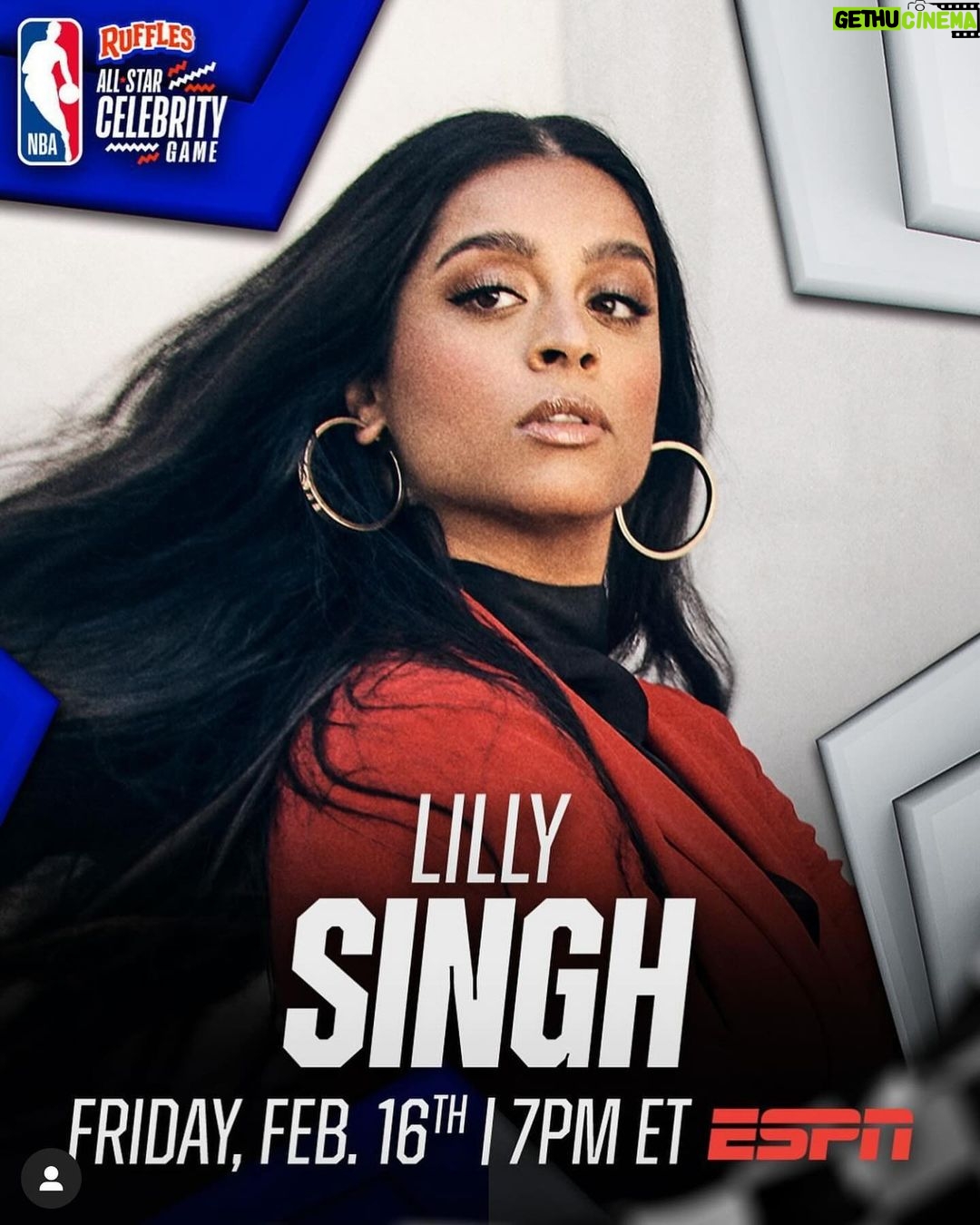 Lilly Singh Instagram - It’s time to prove to the world… I can’t run or jump 👀😂 but jokes aside… vulnerable post 👇🏽 Kids of immigrants across all cultures, but especially South Asians, all joke about being raised by the question, “what will people think?” We think it’s silly. We think we’re above that. We believe in boundaries! Except, not really. As an adult, I’ve had to confront the reality that I do in fact often care about what people think. After years of hearing this question & HATING it, I find myself repeating it out of habit. 3 years ago, the @nba invited me to participate in the Celebrity All-Star Game… and I said no. Since I was a kid, I’ve had mega sports anxiety. So even though I consider this a bucket list item, I said no because I was so scared of embarrassing myself. And I’ve regretted it ever since because I know in my heart, I said no because… ”what will people think?” But recently, I’ve been on a mental & spiritual journey. I’ve been unlearning what doesn’t serve me and it’s required some painfully honest reflection. And so when the NBA asked me again to be in the Celebrity Game this year, I knew I had to say yes. My goal is to treat this game as an opportunity for growth. Not growth in basketball or athletics or even publicity, but growth in developing a mindset that serves me and most importantly… growth in self love. I have one aim for this game, and it is to genuinely have FUN. I don’t care if I score a single basket. I don’t care if I shoot 10 air balls. I don’t care who says what about me on the internet. I just want to prove to myself that “what people think” does not need to govern my life. I want to remind myself that it’s important to do things for me. I want to reclaim that power. So, I’m headed to Indiana today to play in the NBA Celebrity All-Star Game this Friday. And I plan to have a blast. And for anyone else who struggles with the trauma of “what will people think” I hope this serves as a reminder that the answer can be, “it doesn’t matter.” This one is for the kids who were scared of gym 💜💪🏽