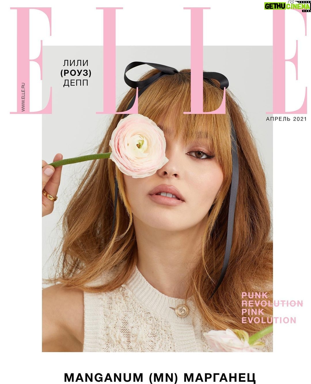 Lily-Rose Depp Instagram - So special getting to shoot this with my bestie 🥲 @elle_russia shot by my one and only @walkerbunting 🌸🌸🌸❤️ big thank you to the whole team!!!