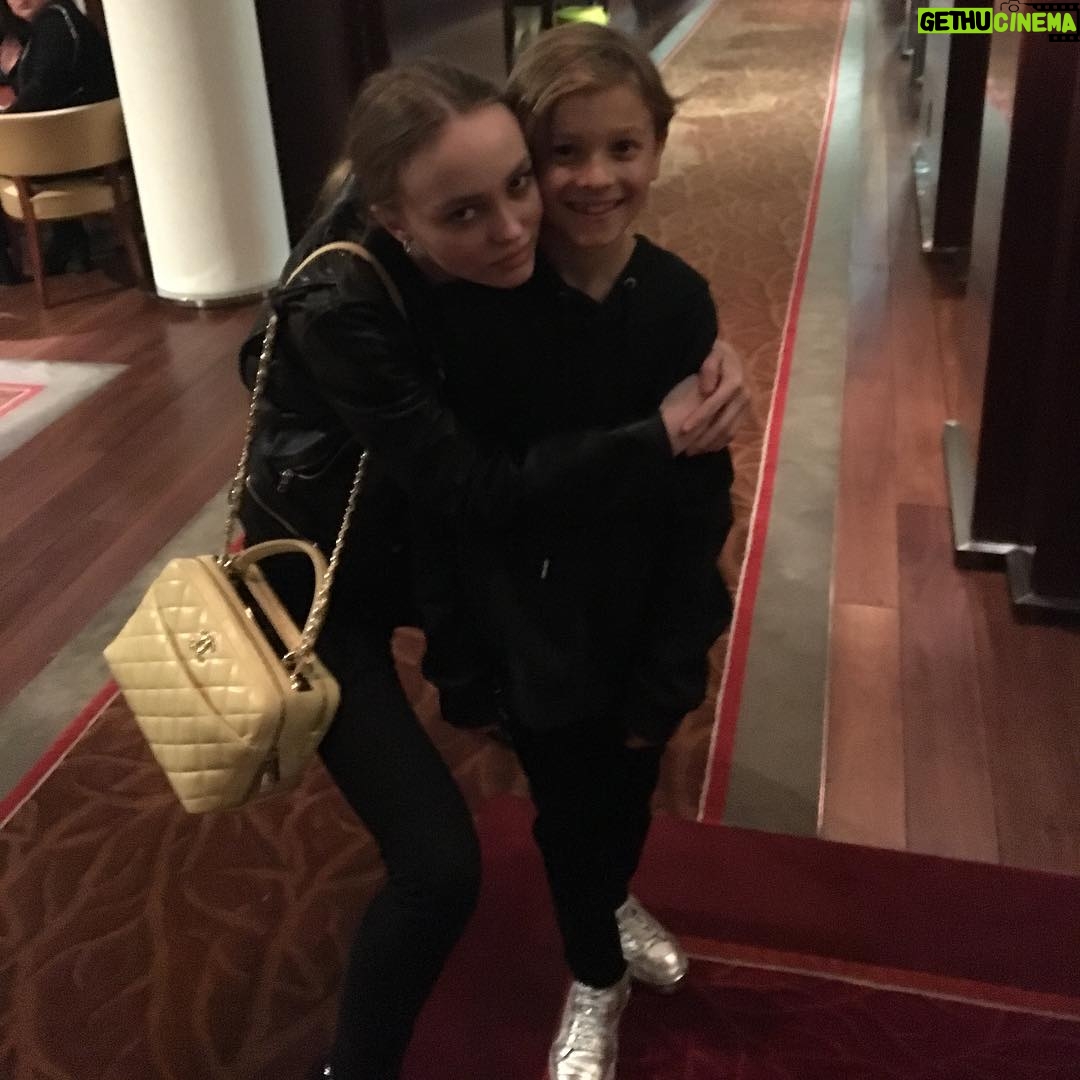 Lily-Rose Depp Instagram - This little baby monster 🤡🤡🤡 Hudson 😍! @hk0712