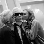 Lily-Rose Depp Instagram - Congratulations @karllagerfeld on such an amazing collection yesterday!!! You never cease to amaze us all❤ love always