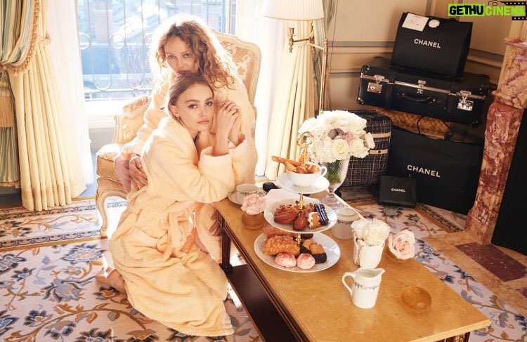 Lily-Rose Depp Instagram - My beautiful mommy and me for @ourcityofangels by @davidmushegain πall magazine proceeds go to @plannedparenthood πππ#istandwithpp