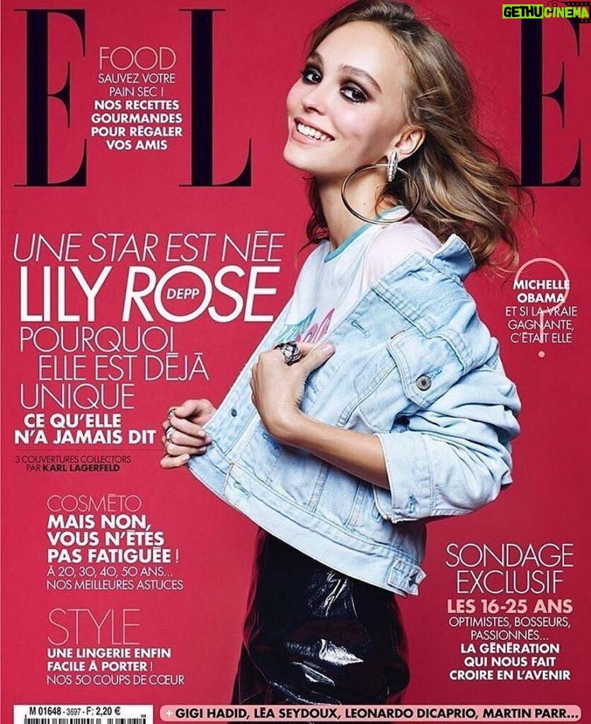 Lily-Rose Depp Instagram - @ellefr cover shot by the one and only @karllagerfeld 💕 @chanelofficial