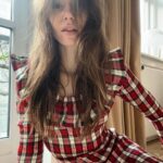 Lily Collins Instagram - From Christmas to Valentine’s Day - no shame in being an outfit repeater when the dress is this good…